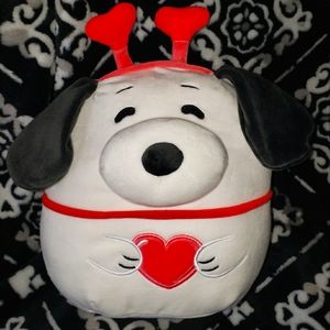 Squishmallow 8" Snoopy Dog Peanuts Valentine Heart 2023 KELLYTOY NWT HTF